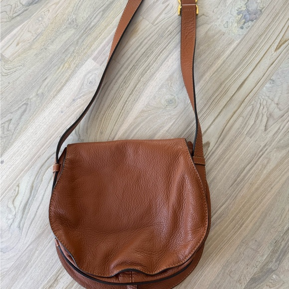 Chloé Marcie Brown Leather Crossbody Bag with Tassel - Picture 5 of 8